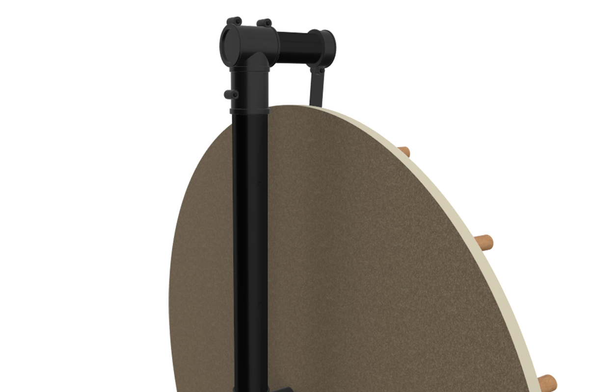 Holz Glücksrad 60 cm – kompakte Variante