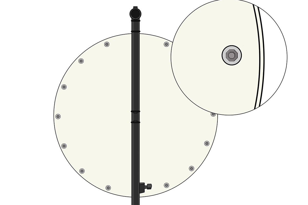 Glücksrad aus PVC individuell