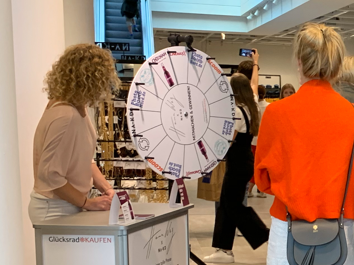 Glücksrad Kaufen mit Logo