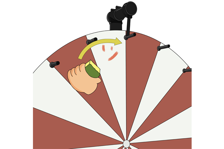 Schutzlaminat für Glücksrad – matt, kratzfest